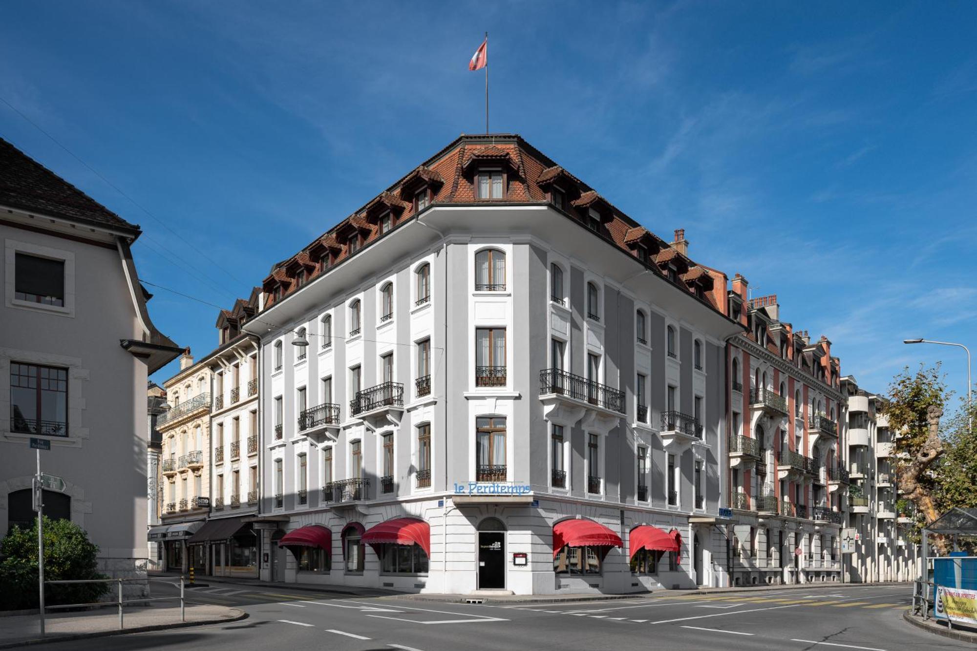 Hotel Des Alpes Nyon Exterior foto